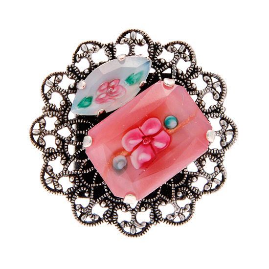 bague-rose-fleurie