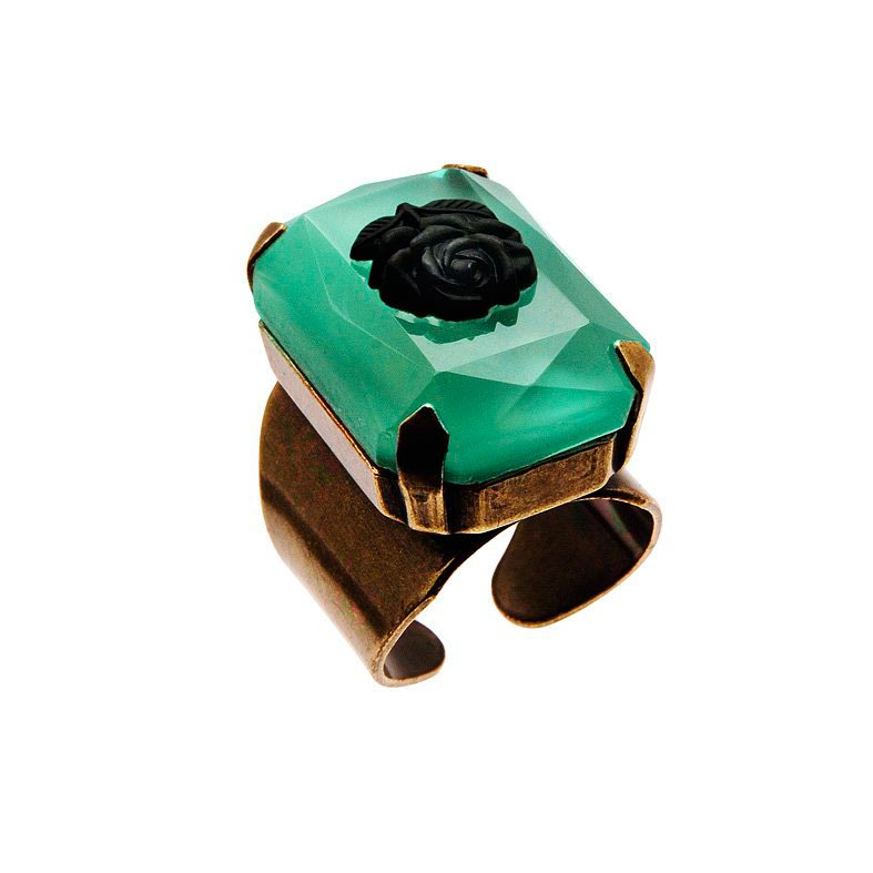 bague Eulalie Bleu-vert de Julie Sion