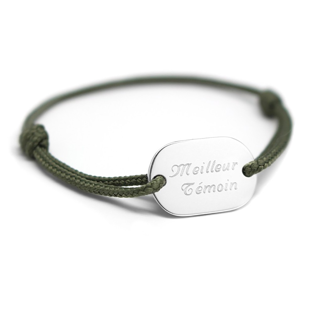 Bracelet personnalisé coton bio  Label Française