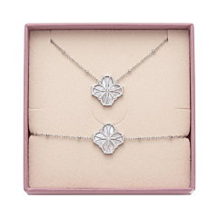 Coffret Collier et Bracelet Nouveau Charm Acier