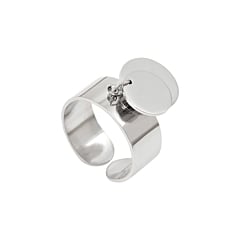 Bague avec pendentif discount argent