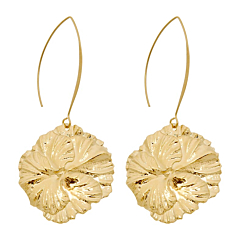 Boucles d'oreilles tige et fleur XXL (doré), Viadoli