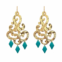 Boucles barock turquoise