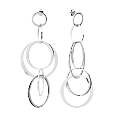 Boucles multi cercles martelés (doré)