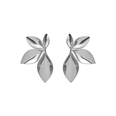 Boucles d'oreilles feuilles (acier)