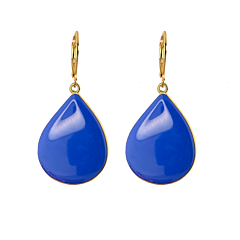 Boucles goutte Bleu Royal