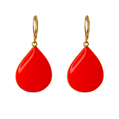 Boucles goutte néon orange