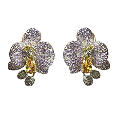 Boucles Orchidée Mauve
