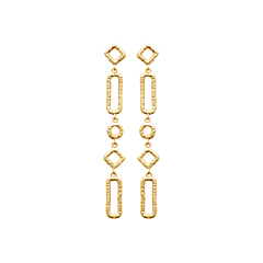 Boucles pendantes Antique (plaqué or)