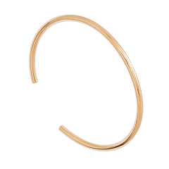 Jonc fin lisse (plaqué or), By Jollia