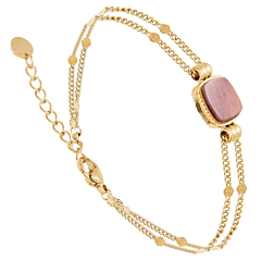 Bracelet chaîne dorée (nacre)