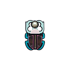 Broche scarabée light pink