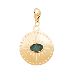 CHARM MÉDAILLE PIERRE ET ÉTOILE (TURQUOISE), SILOÉ