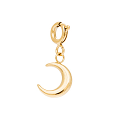 Charm mini lune (doré), Siloé Paris