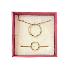 Coffret collier et bracelet Cercle d'Or