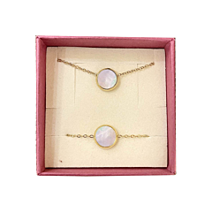 Coffret Collier et Bracelet Nacre