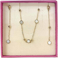 Coffret boucles et collier Mini Nacre