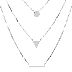 Collier multi-chaînes Imagine (argent)