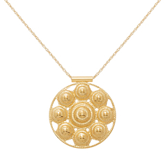 Collier médaille escargot (doré), Viadoli