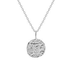 Collier signe astrologique Gémeaux (argent), By Jollia