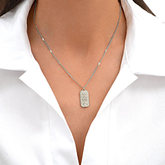 Collier Plaque Talisman doré