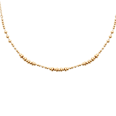 Collier Rythme Précieux plaqué or By Jollia avec perles dorées fines