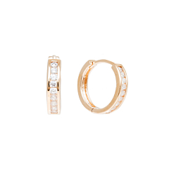 Créoles zircons (plaqué or)