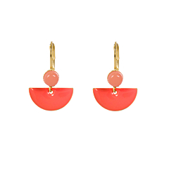 Boucles demi lune néon et orangé