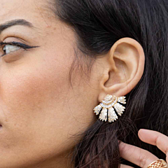 Boucles Charleston white gold