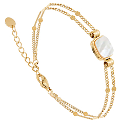 Bracelet chaîne dorée (nacre)