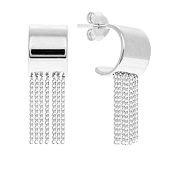 Mini boucles et chaînes (argenté)