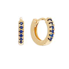 Mini créoles Bleues électrique