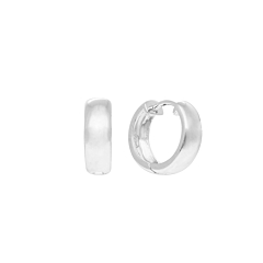 Créoles ovale et zircons (plaqué or)