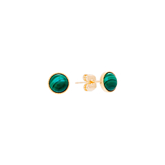 Puces d'oreilles rondes (malachite)