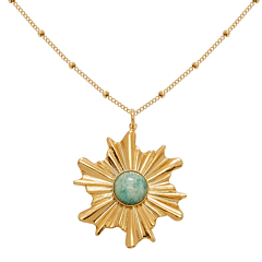 Sautoir étoile chaine bille (amazonite), Viadoli