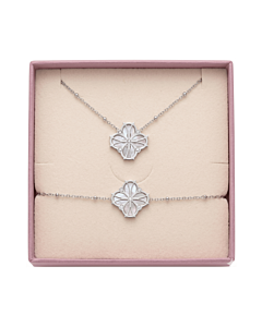Coffret Collier et Bracelet Nouveau Charm Acier
