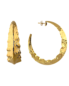 Boucles créoles martelée XXL