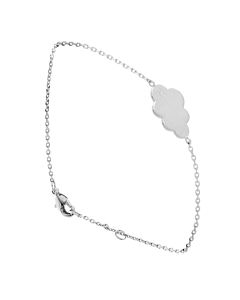 Bracelet Nuage (argent rhodié)