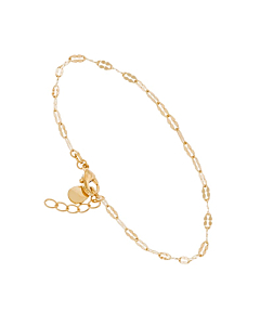 Bracelet fin mini maillons (plaqué or), By Jollia