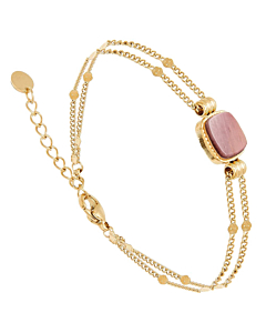 Bracelet chaîne dorée (nacre)