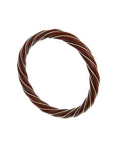 Bracelet torsade brique (laiton doré)