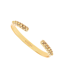 Bracelet jonc ouvert tourmaline (plaqué or)