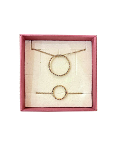 Coffret collier et bracelet Cercle d'Or