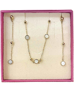 Coffret boucles et collier Mini Nacre