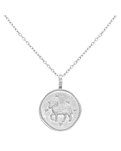 Collier signe astro Bélier (argent), By Jollia
