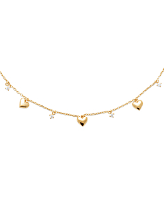 Collier Eclat du Cœur Plaqué Or