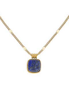 Collier médaille carrée (nacre)