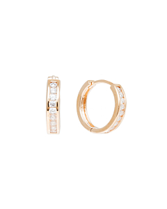 Créoles zircons (plaqué or)