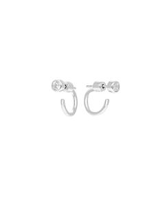 Ear cuff zircon (argent)