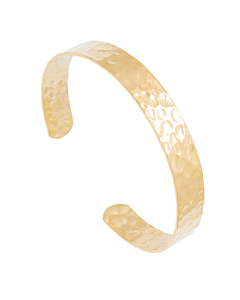 Jonc martelé (plaqué or)